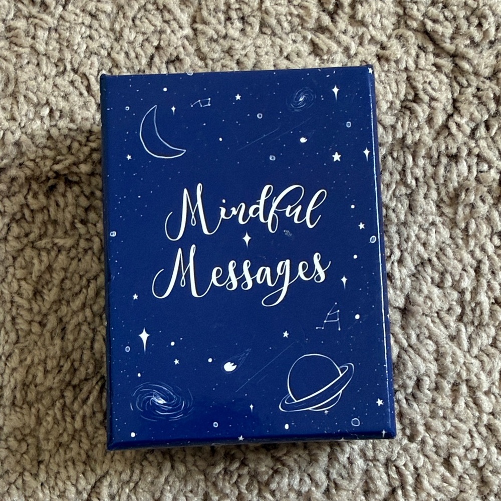 Mindful Messages Deck - Navy Blue Inspirational Card Set